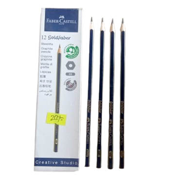Faber-Castell Goldfaber 4B Pencil | Ultra Dark & Smooth Drawing Pencil