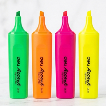 Deli Highlighter Set | Bright Color Marker Pen for Study & Office