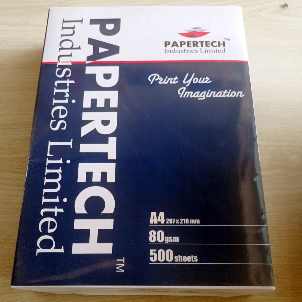 PaperTech A4 Paper 80 GSM (1 Rim) | Premium Quality Printing Paper