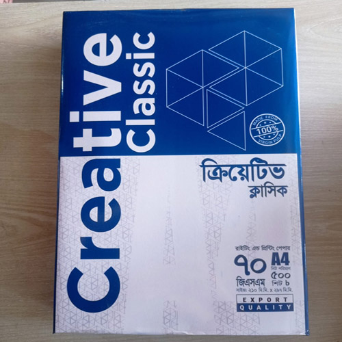 Creative A4 Paper 70 GSM (1 Rim) | Smooth & Reliable Printing Paper
