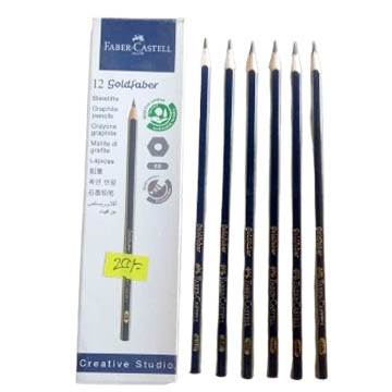 Faber-Castell Goldfaber 6B Pencil | Extra Dark & Smooth Professional Pencil