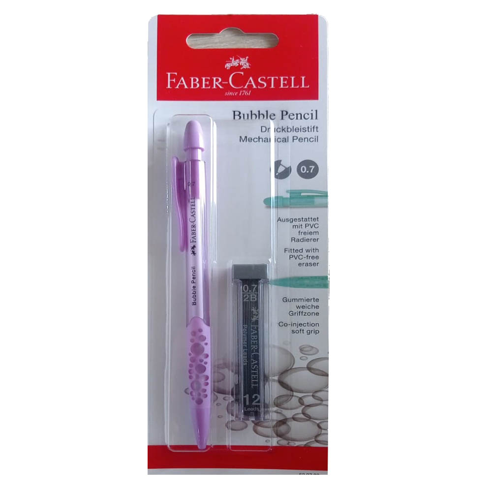 Faber-Castell Mechanical Pencil 0.7mm with 12 Leads | Smooth Writing & Refillable Pencil