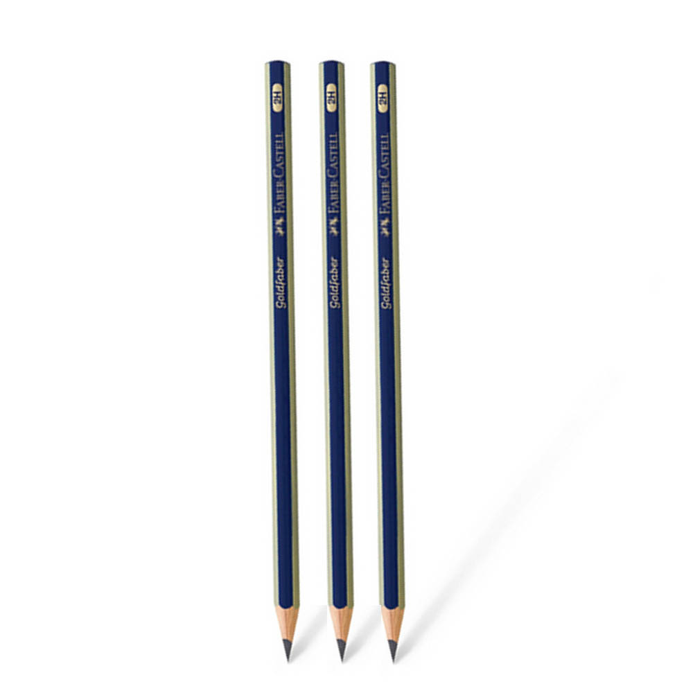 Faber-Castell Goldfaber 2H Pencil | Light Writing & Precision Drawing Pencil